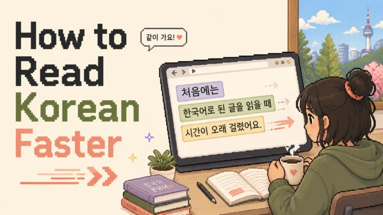 How to Read Korean Faster: 7 Ways to Stop Getting Stuck on Every Syllable