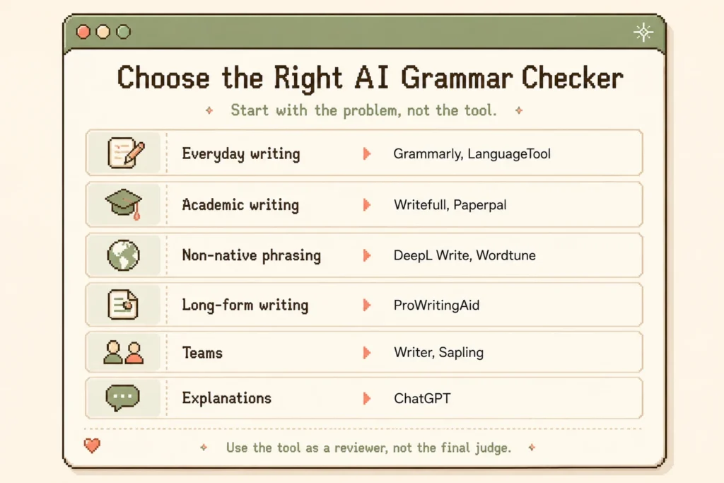 How to Choose the Right AI Grammar Checker
