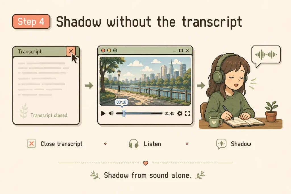 Step 4. Shadow Without the Transcript