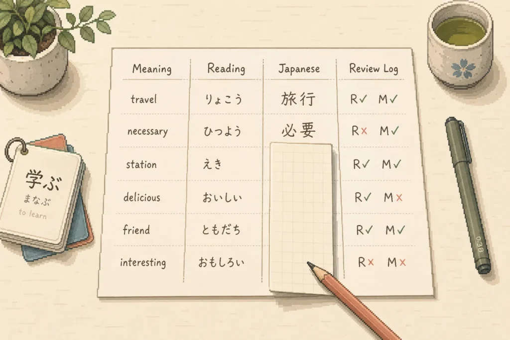 How to Learn Japanese Vocabulary: 7 Practical Steps to Remember What You Study