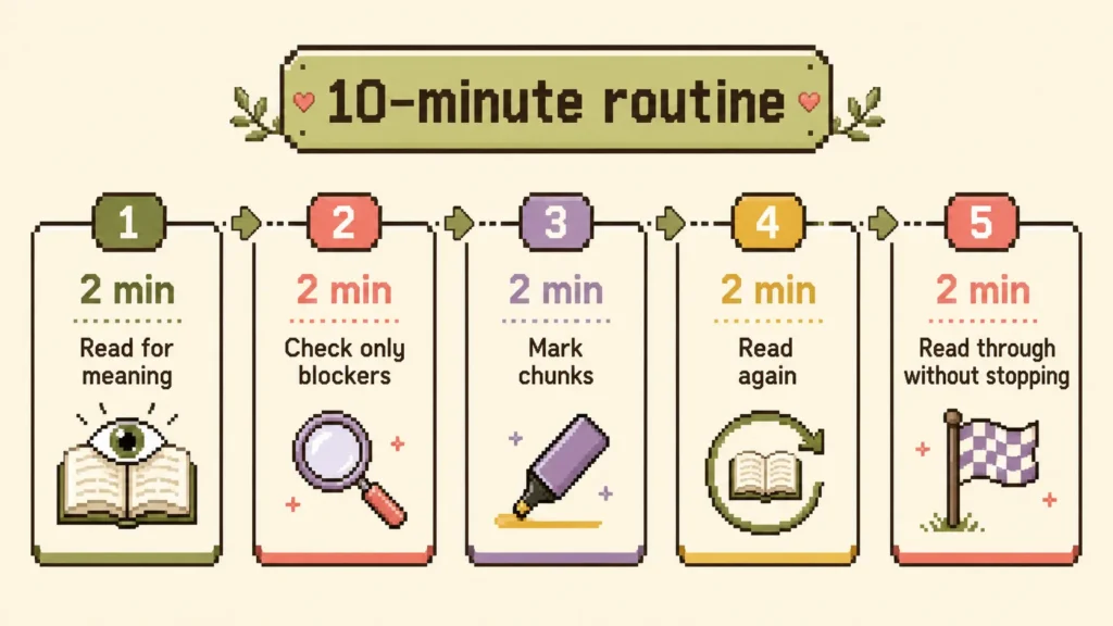 A Simple 10-Minute Korean Reading Routine
