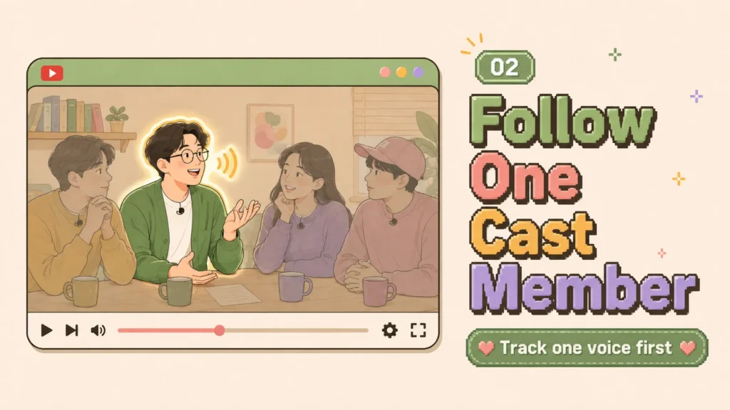 Follow One Cast Member