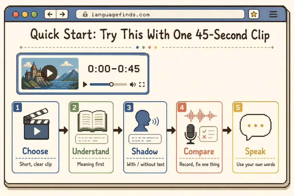 How to Do Shadowing for Language Learning: A 5-Step Method That Actually Transfers to Speaking