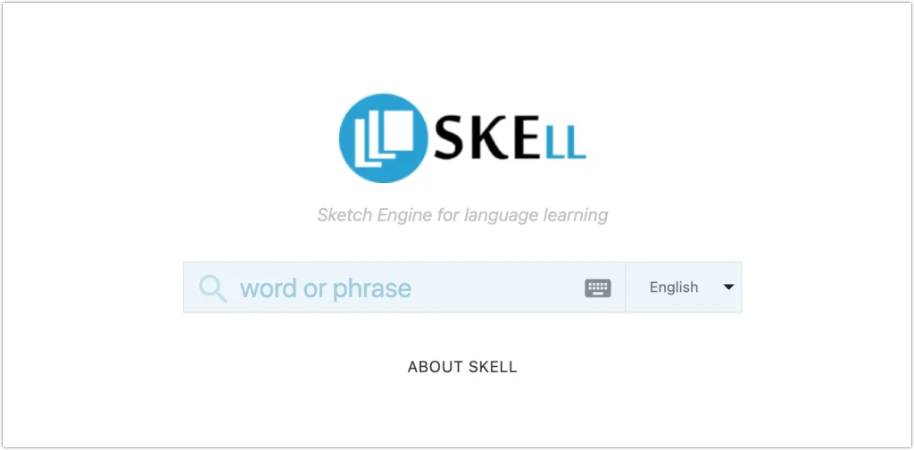For a quick collocation check, SKELL is one of the easiest tools to start with. It lets you explore example sentences and common word combinations without requiring much corpus experience.